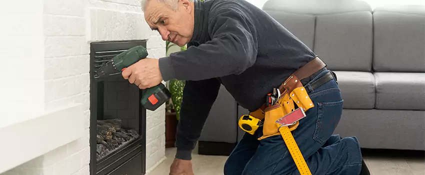New Indoor Fireplace Installation in Drexel Hill, Pennsylvania