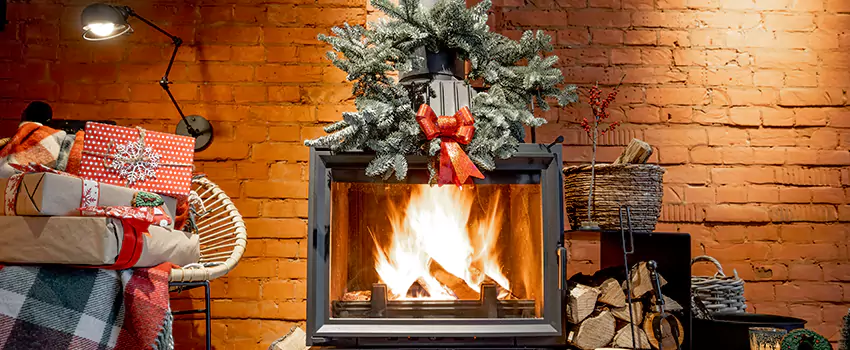 Travis Industries Linear Gas Fireplace Installation in Drexel Hill, Pennsylvania
